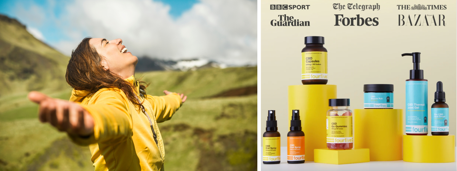 a women in enjoying nature by using cbd wellness spray to manage chemo side effects 